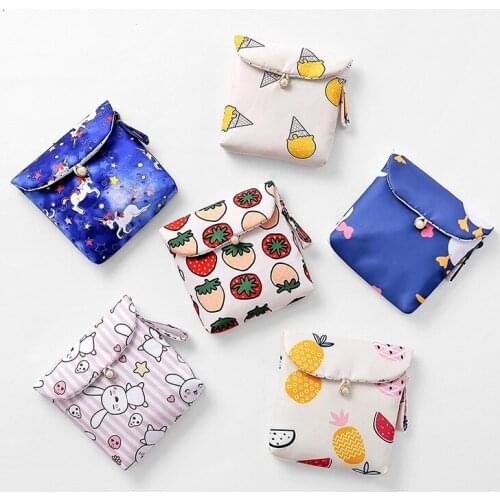 Portable Women Girl Tampon Storage Bag for Women,Cosmetic Organizer Bag for Pads Girls Makeup Organizer Tampon Holder Organizer