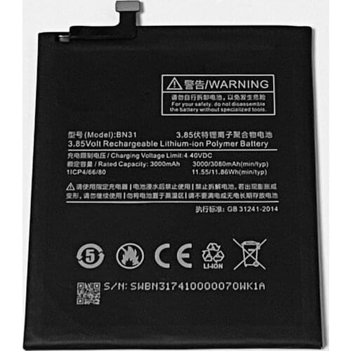 THORDONAL Xiaomi Mi A1 Phone Batteries