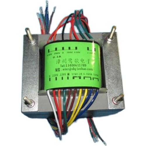 316W power transformer for 2A3/300B tube amplifier, input 0～220V～228V, output: 430V-390V-0-390V-430V 0.3A