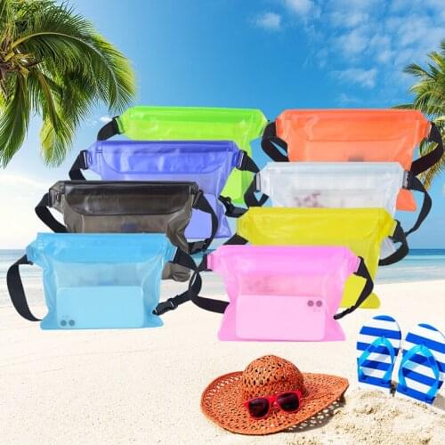 Waterproof Swimming Bag Underwater Mobile Phone Bags Case Cover For Beach Boat Sports Ski Drift Diving Shoulder Waist Pack Bag