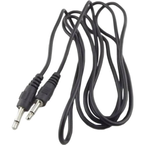 1pc 3.5mm 1/8" Male Mini Plug To Male Monaural Mono Audio Extension Cable Nickel 5ft 3ft