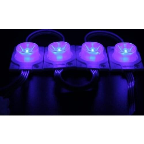 20 PCS RGB Led Module SMD3030 DC12 1.5W Side Light Single Lens IP65 Waterproof Backlight For Advertising Box Outdoor