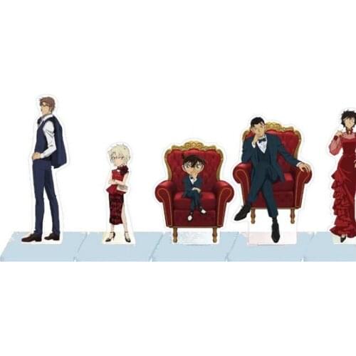 2021 Party Theme Anime Detective Conan Case Closed Kudou Shinichi Haibara Ai Akai Shuichi Furuya Rei Acrylic Stand Figure Model