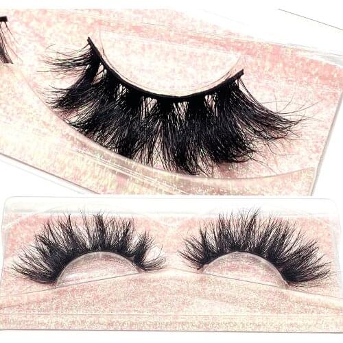 21mm 6D Mink False Eyelashes W Type Makeup Girls Favorite Natural Fluffy Thick Lashes Eyelash Brushes Handmade Pink