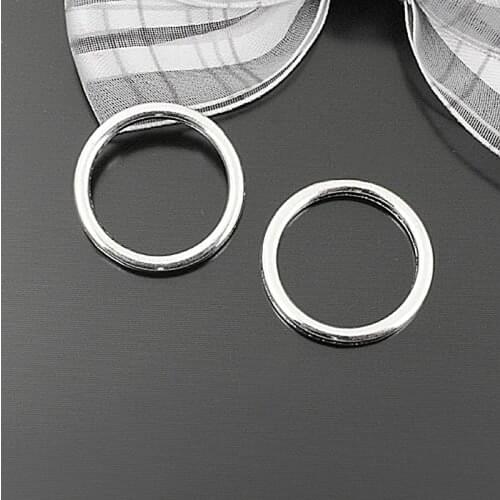 25450)20PCS Diameter 25MM Thickness 2.5MM Antique Style Zinc Alloy Circle Connect Rings Jewelry Findings Accessories Wholesale