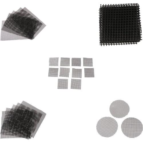 5pcs Cuttable Plastic Drainage Mesh Sheet Bonsai Flowerpot Bottom Net 30 X 20cm