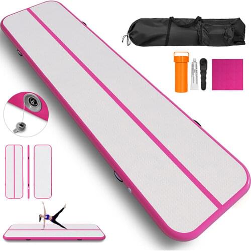 8m*1m*20cm Inflatable Air Track Gymnastics Martial Arts Yoga Tumbling Mat Fitness Exercise Equipment Gym Mats Training Mattress