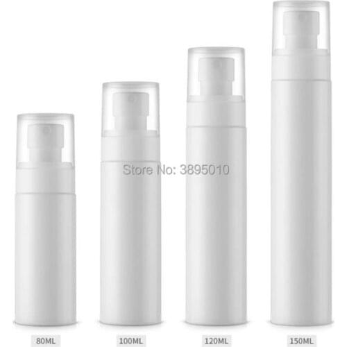 80/100/120/150ml white Fine Mist Spray Bottle/Emulsion Liquid Bottle Travel Portable Refillable Empty Lotion Bottles F527
