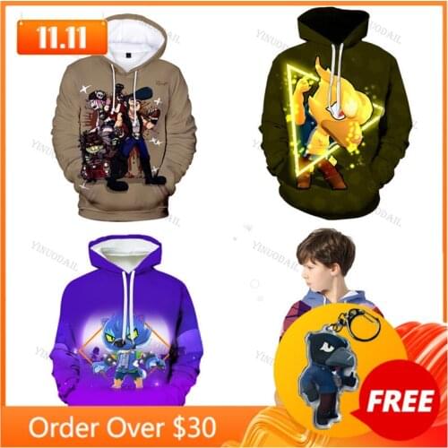 Colt Leon Childrens Wear Kids Hoodies Shooting Game Hoodie Sweatshirt Boys Girls Harajuku Long Sleeve Jacket Coat Teen Clothes