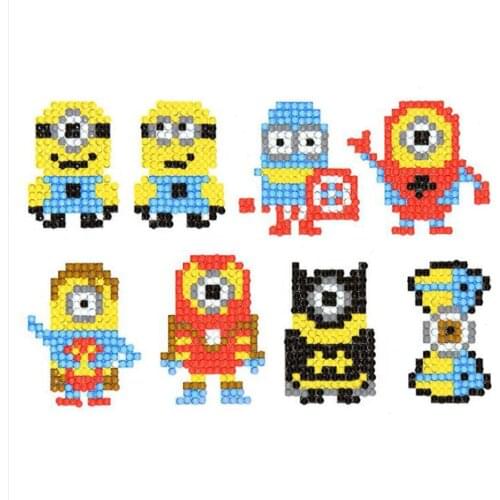 Childrens cartoon anime stickers diamond painting DIY random stickers toys family decoration wall stickers handmade girl Santa