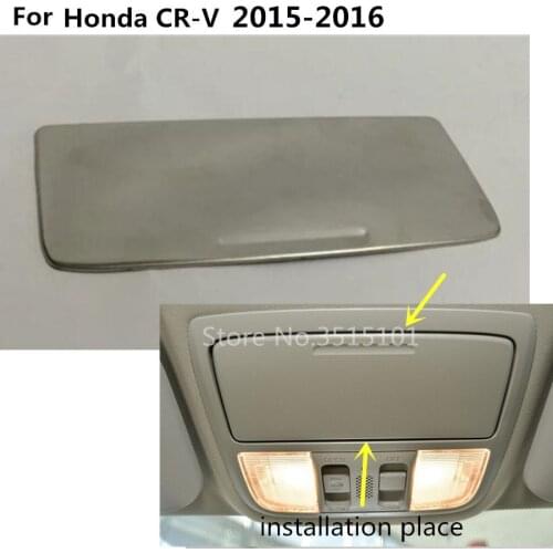 Car Stick Cover Roof Read Reading Trim Frame Lamp Box Glasses Glass Case Spectacle Storage 1pcs For Honda CRV CR-V 2015 2016