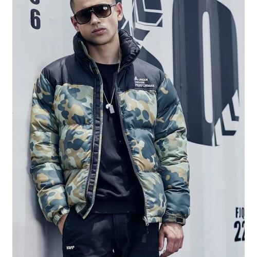 New Warm lining Hooded Winter Puffer Jacket Men Cotton Padded Quilted Camo Printed Jacket Thick Outerwear Overcoat Outdoor 3XL