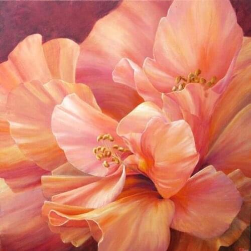 LaoJieYuan Needlework Diy Diamond Painting Flowers Cross Stitch Embroidery Square Round Full Rhinestone Mosaic