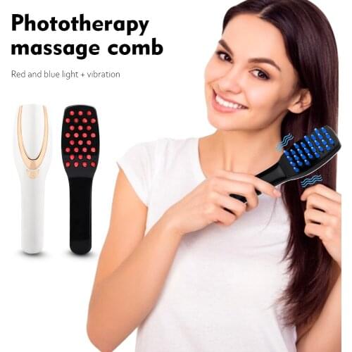 Laser Electric Infrared Ray Growth Laser Anti Hair Loss Hair Brush for Hair Growth Vibration Head Massage Comb Hair Care Therapy