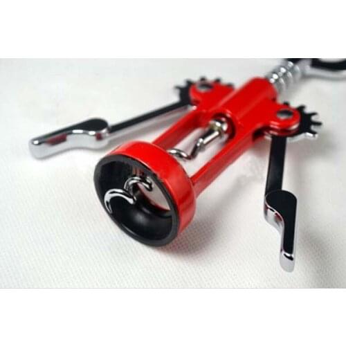 Metal Red Wine Corkscrew Bottle Cap Cover Opener KF140