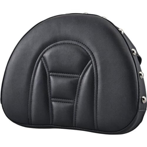 Motorcycle Sissy Bar Backrest Pad Black For Harley Touring Road Glide Ultra Softail Fatboy Breakout COV Models