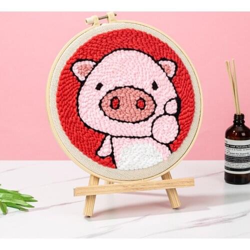 Punch Needle cartoon Pen Magic Embroidery cross stitch kits embroidery needlework sets fabric DIY Crafts Sewing Accessories