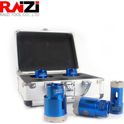 Raizi Phoenix 5pcs Diamond Coated Hole Cutter Drill Bit Set For Porcelain Ceramic Tile Granite Stone Hole Saw Tool With Box