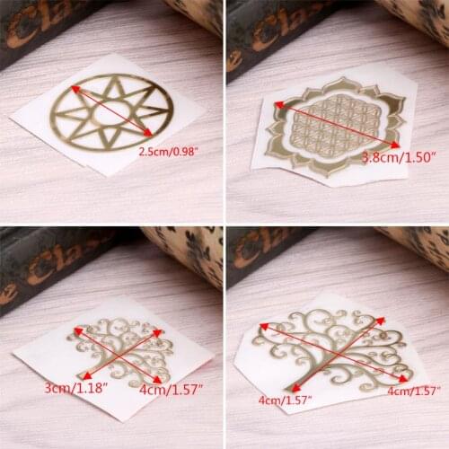 Energy Tower Pattern Paste Copper Stickers For DIY Making Mould Craft Jewelry Tool P0RF