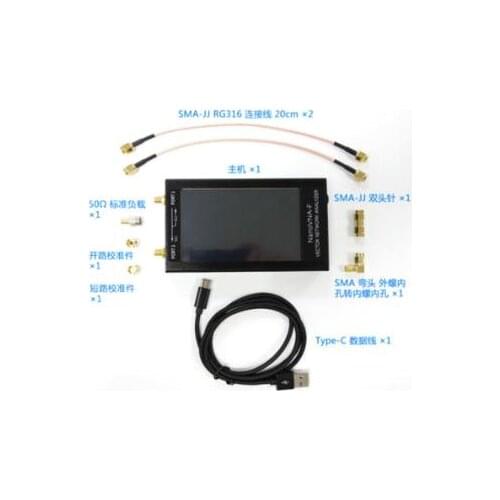 Newest NanoVNA-F Vector Network Analyzer NanoVNA VNA HF VHF UHF Antenna Analyzer Short Wave 4.3 Inch 50k-1GHz Built-in Battery