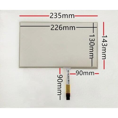 New 10.1 "4-wire resistive widescreen 16:10 IPC touch screen 235*143mm