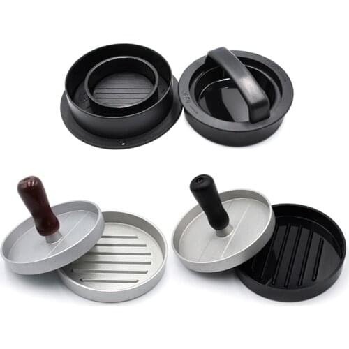 Kitchen Meat Pie Round Shape Hamburger Press ABS and Aluminum Alloy Hamburger Meat Beef Grill Burger Press Patty Maker Mold