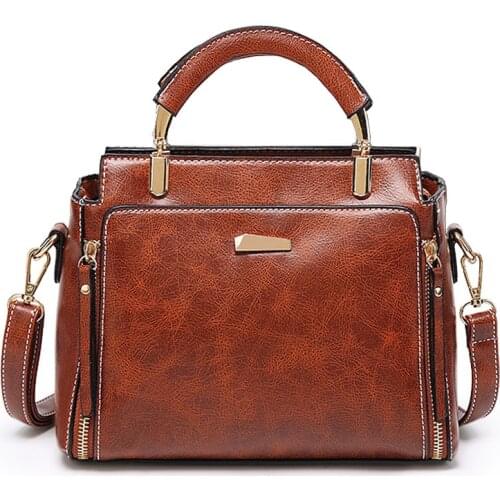 European and American Style Small Shoulder Bag Ladies Soft Leather Vintage Messenger Bags Handbags Women Famous Brands Tote Bag