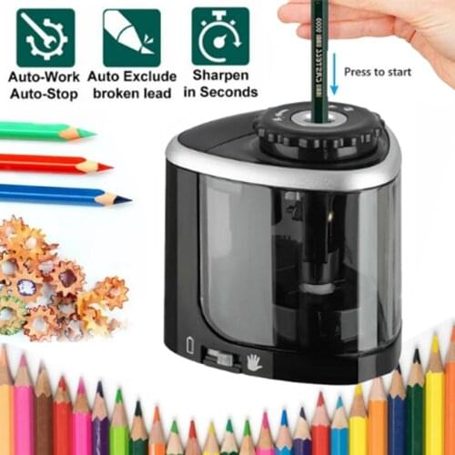 Tenwin/Tihoo 8005 Electric/Manual 2 in 1 Pencil Sharpener Portable Kids Automatic Pencil Sharpener School Stationery Supplies