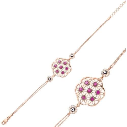 Tevuli 925 Sterling Silver Flower of Life Womens Bracelet