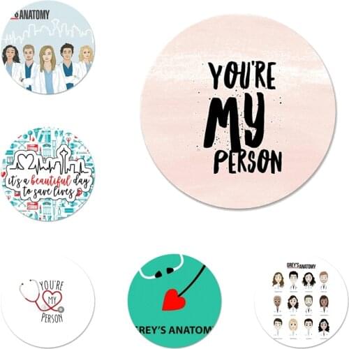 You are My Person Gray Anatomy Icons Pins Badge Decoration Brooches Metal Badges For Backpack Decoration 58mm
