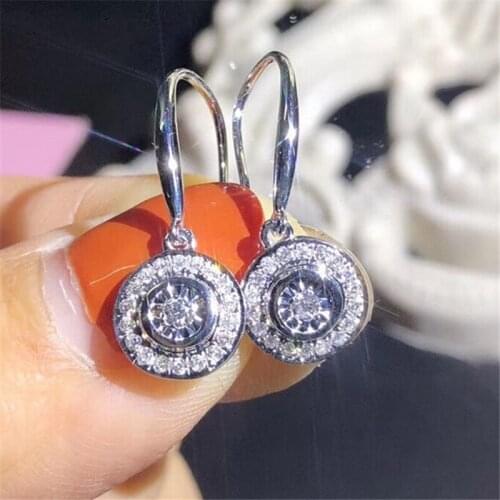 Original 925 sterling silver Long Drop Earrring AAAAA Sona cz Statement Party Wedding Dangle Earrings for women Fine Jewelry