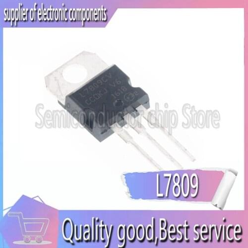 100PCS new L7809CV L7809 ST TO-220 three-terminal regulator special sale 9V regulator n
