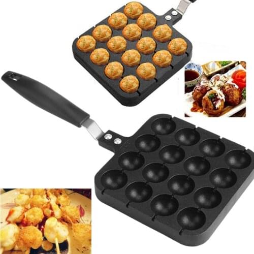 16 Holes Takoyaki Grill Pan Octopus Ball Machine Maker Nonstick Stuffed Pancake Baking Plate Meatball Cooker Baking Dishes