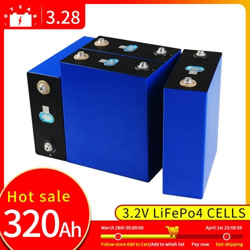 2021 New Grade A 16pcs 3.2V 320ah LiFePO4 Battery For Solar And 310ah 48V Wind Energy Storage RV EV EU Fast Delivery