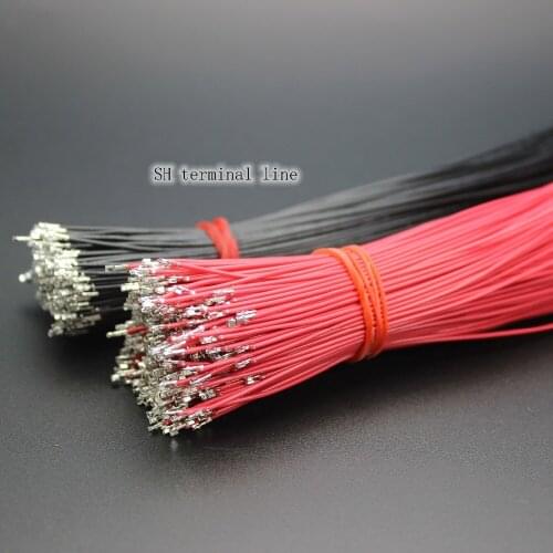 20pcs SH1.0 mm spacing connector terminal wire gauge 28AWG 1061 copper tinned double end crimp
