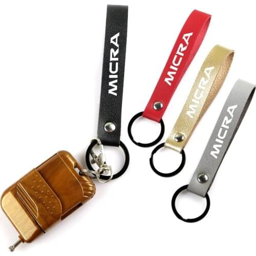 Car decoration keychain leather metal key ring for Nissan MICRA Qashqai Murano X Trail X-trail Teana car styling Accessories