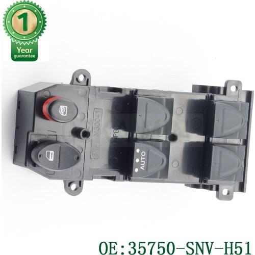 Auto car Power Window Master Control Switch 35750-SNV-H51 For Honda Civic 35750SNVH51