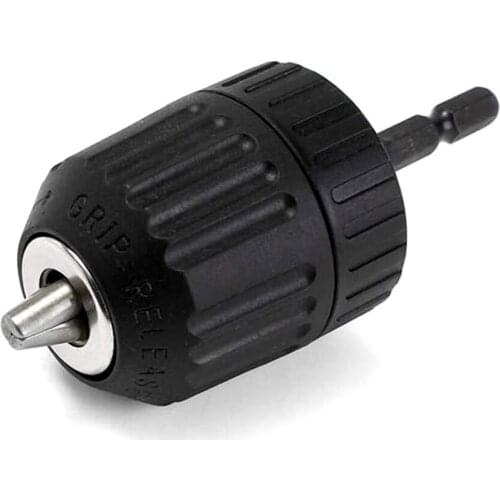 Keyless Drill Chuck 0.8-10mm High Quality Tools Accessories Profession with 1/4 inch Hex Shank Supplies Chuck Converter