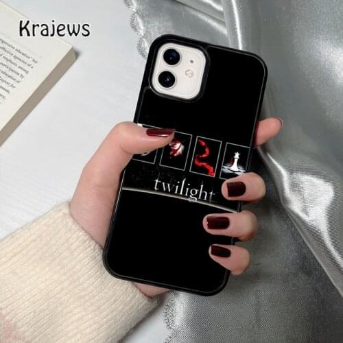 Krajews twilight saga coque Phone Case for iPhone 12 mini 5 6S 7 8 PLUS X XS XR 11 PRO MAX SE 2020 Back Cover Funda Shell