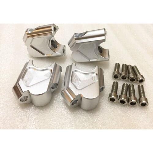 CNC Silver Motorcycle Bike Handlebar Riser Moves Bar Up For 2008-2012 F650GS 2013 2014 2015 2016 2017 F700GS