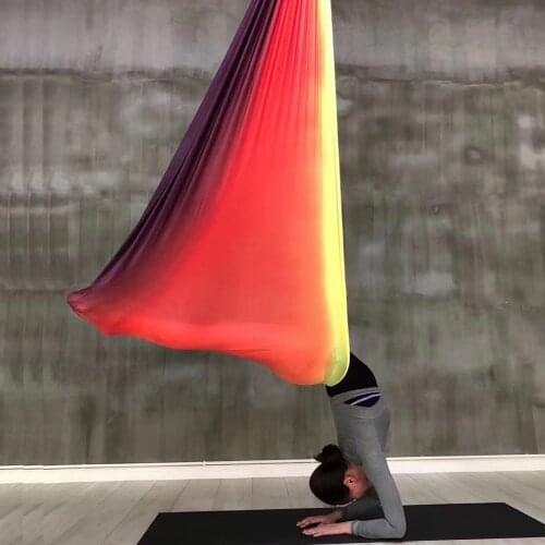 6*2.8M Aerial Flying Anti-gravity Yoga Hammock Swing Yoga body freedrop building workout fitness equipment 10 colors