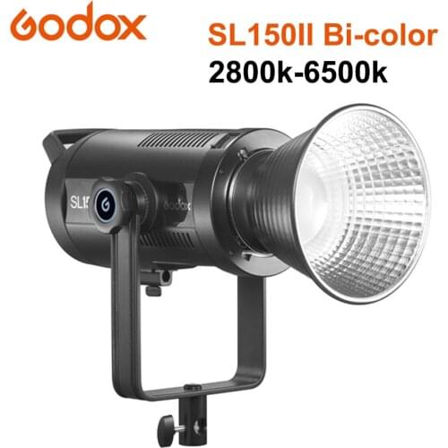 Godox SL150II Bi Bi-Color 2800k-6500k LED Video Light Bowens Mount Photography Daylight 150W for Photo Video Studio Live