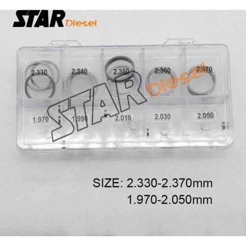 Hot Sale! Accept OEM ! 50 pieces/set Common Rail Injector Washer Shim Injector Adjusting Washers Shims Gasket Repair Kits Spacer