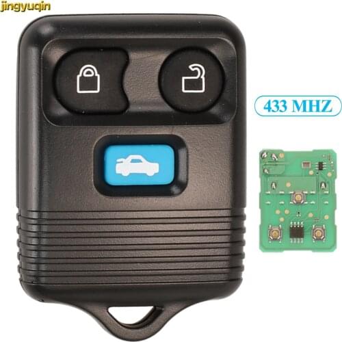 Jingyuqin 10pcs Remote Car Key Fob Control 433 MHZ For Ford Transit MK6/Connect 2000 2001 2002 2003 2004 2005 2006 3 Buttons