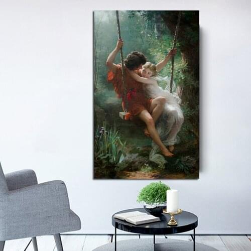 Canvas Painting Springtime Posters Print on Canvas Wall Art Famous Prints Poster for Living Room Decor