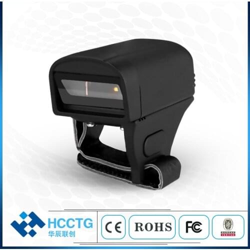 China Laser CCD 300mAh Battery Bluetooth 1D Ring Finger Barcode Scanner HS-S02C