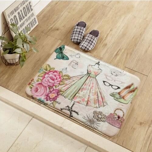 New Arrivals American Vintage Doormat Kitchen Rug Bath Mat Living Room Carpet Bedroom Outdoor Welcome Carpet Home Hotel Decorate