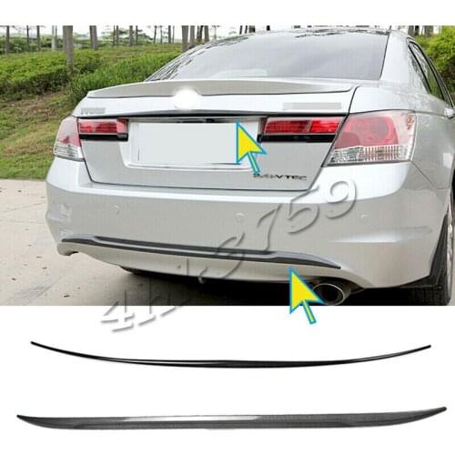Rear Trunk&Rear bumper Molding Strip For Honda Accord 2008-2012 Trunk Lid Trim 2Pcs Car modification Auto parts