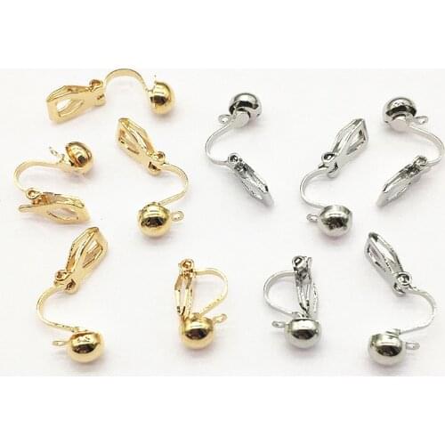 New arrival! 16x6mm 100pcs Copper Ear Clip Connectors for Handmade Earring DIY Parts,Jewelry Findings & Components