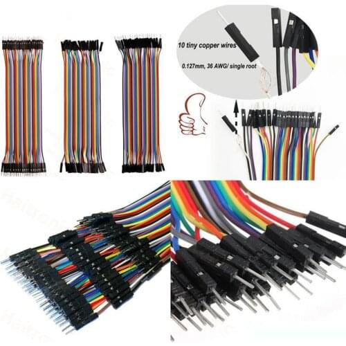 New Cable Dupont Jumper Wire Dupont 20CM Male to Male+ Female to Male + Female to Female Jumper Copper Wire Dupont Cable DIY KIT